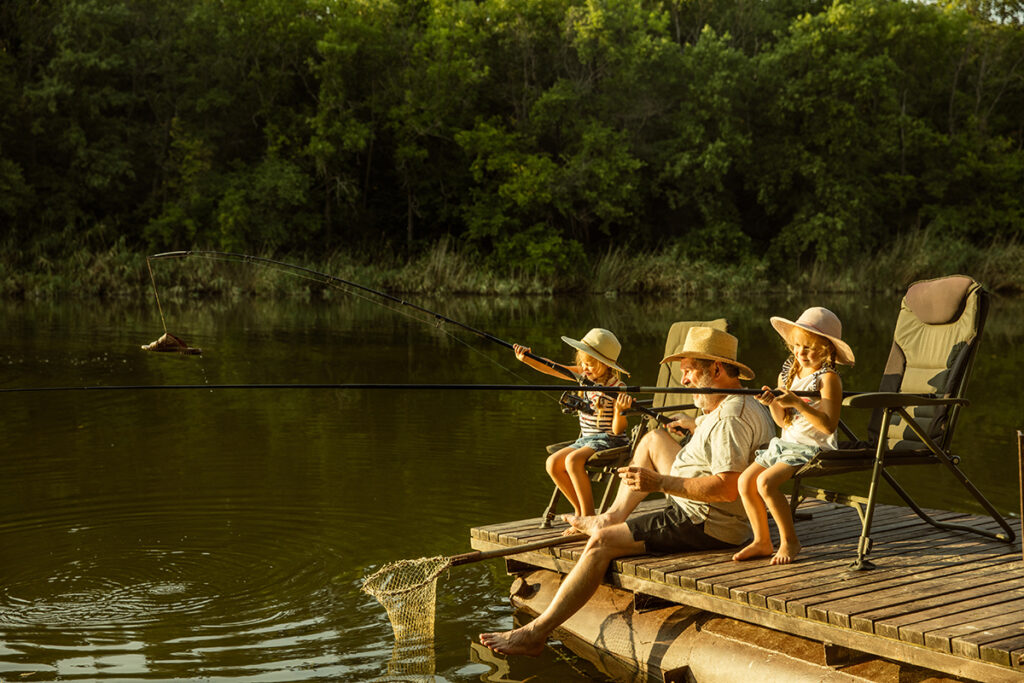 Relaxation and adventure: recreational fishing brings sport to life.
